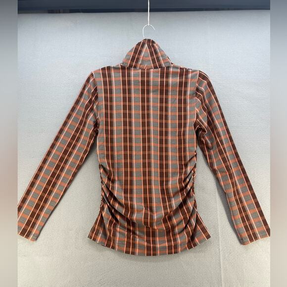 NWT Tanya Taylor Shelby Grid Print Organic Cotton Top Women’s Size Medium - Picture 15 of 16